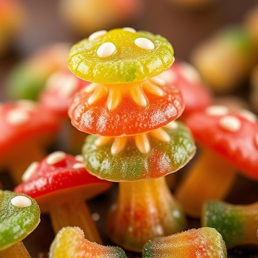 Stacked Magic Mushroom Gummies Macro