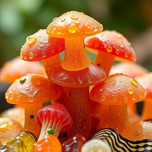 Stacked Magic Mushroom Gummies Macro