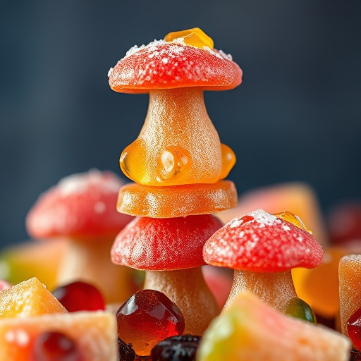 Stacked Magic Mushroom Gummies Macro