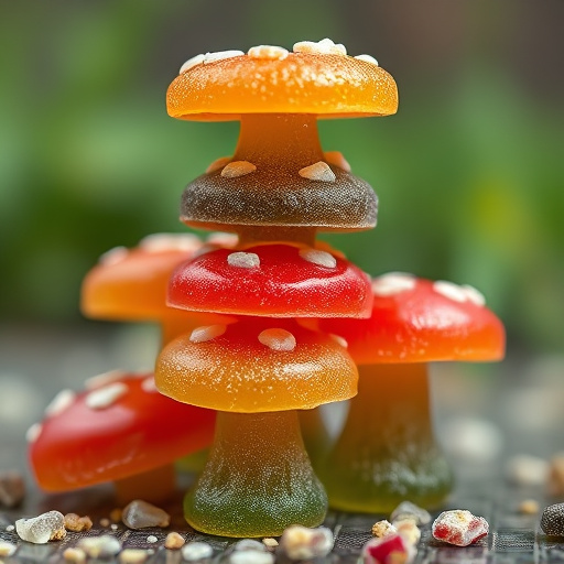Stacked Magic Mushroom Gummies Macro