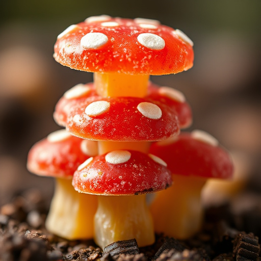 Stacked Magic Mushroom Gummies Macro