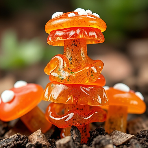 Stacked Magic Mushroom Gummies Macro