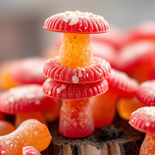 Stacked Magic Mushroom Gummies Macro