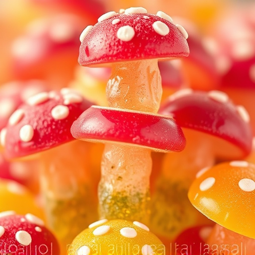 Stacked Magic Mushroom Gummies Macro