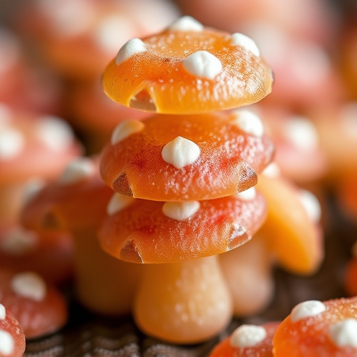 Stacked Magic Mushroom Gummies Macro