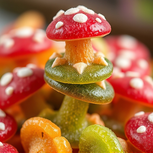 Stacked Magic Mushroom Gummies Macro