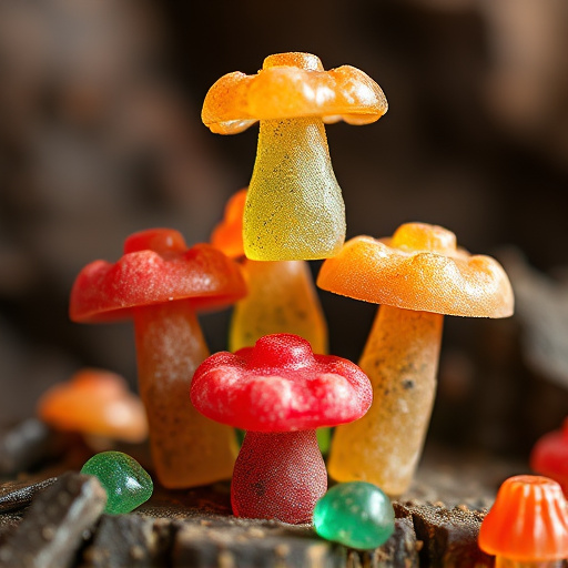 Stacked Magic Mushroom Gummies Macro