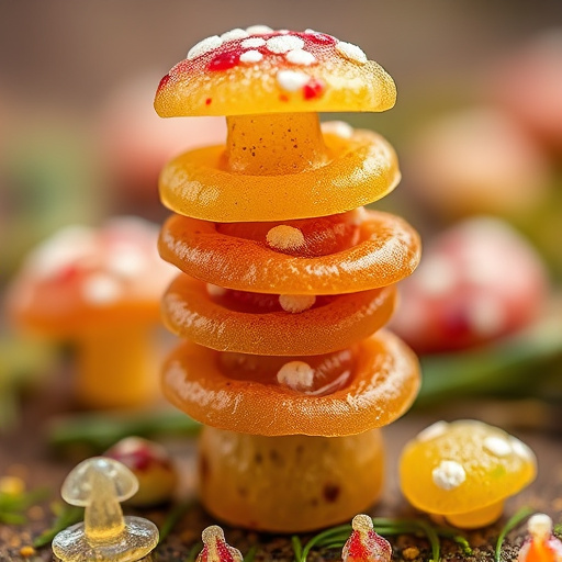 Stacked Magic Mushroom Gummies Macro