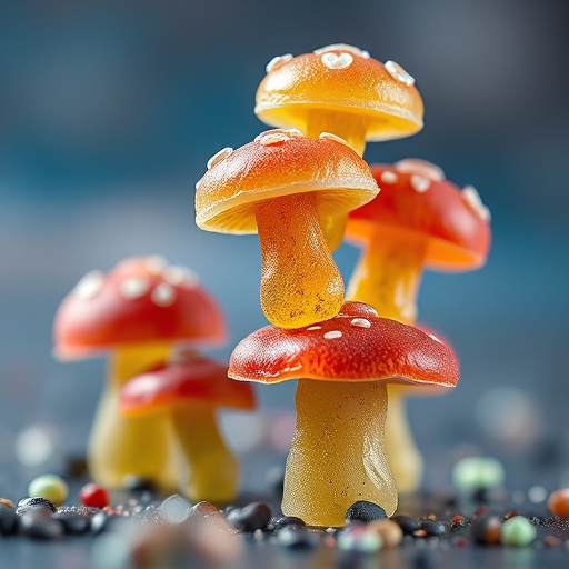 Stacked Magic Mushroom Gummies Macro