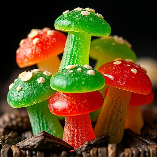 Stacked Magic Mushroom Gummies Macro