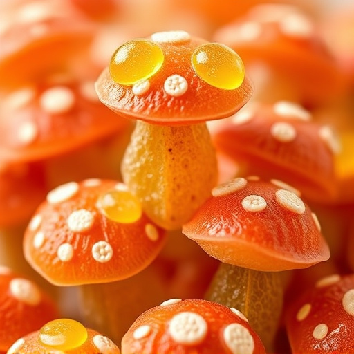 Stacked Magic Mushroom Gummies Macro