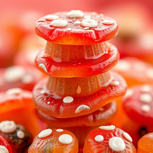 Stacked Magic Mushroom Gummies Macro