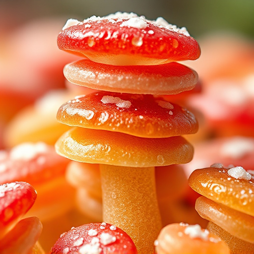Stacked Magic Mushroom Gummies Macro