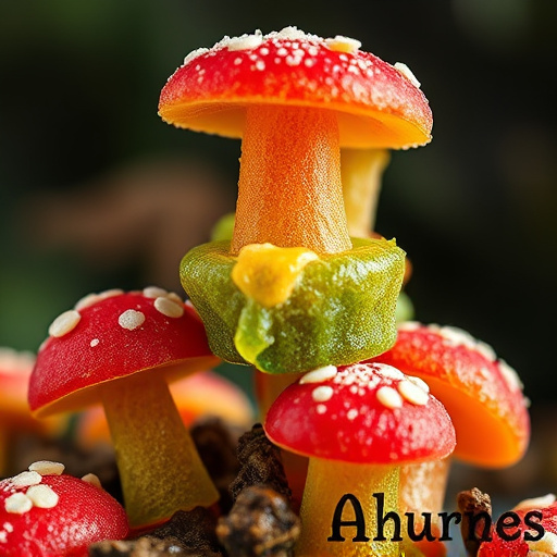 Stacked Magic Mushroom Gummies Macro