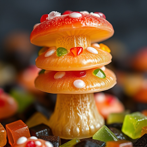Stacked Magic Mushroom Gummies Macro
