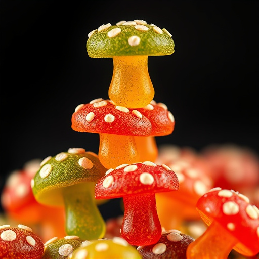 Stacked Magic Mushroom Gummies Macro