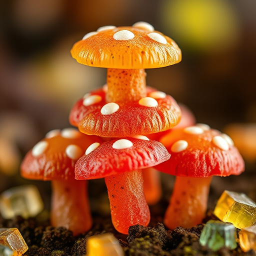Stacked Magic Mushroom Gummies Macro