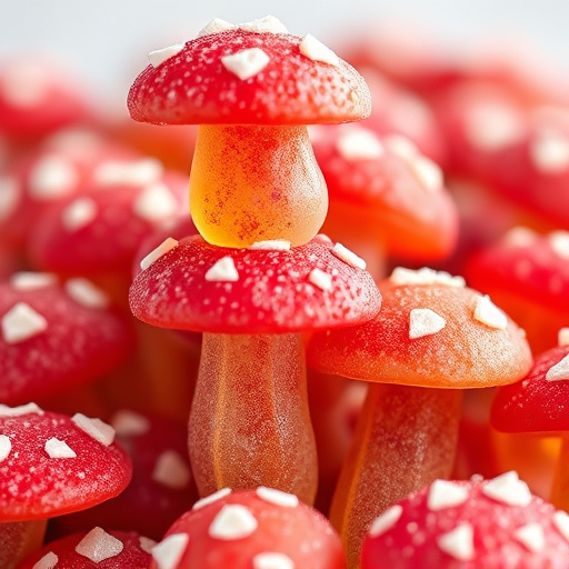 Stacked Magic Mushroom Gummies Macro
