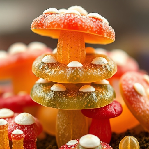 Stacked Magic Mushroom Gummies Macro