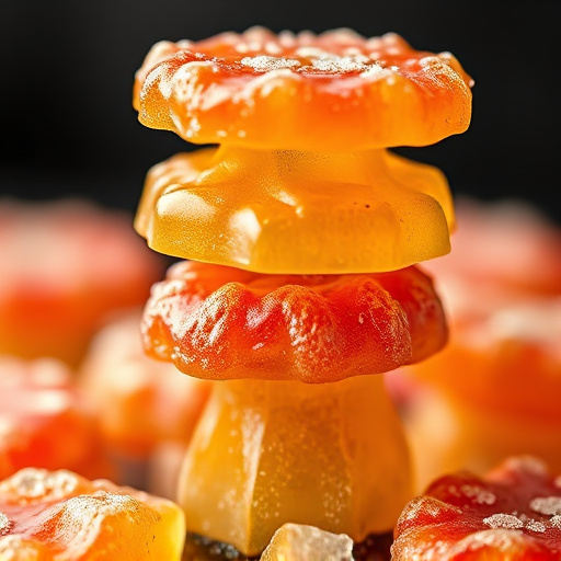 Stacked Magic Mushroom Gummies Macro