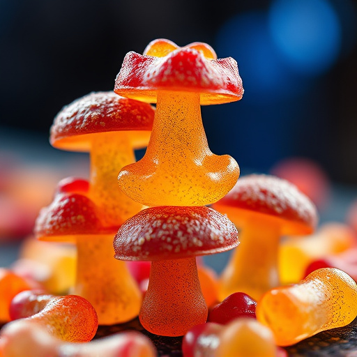 Stacked Magic Mushroom Gummies Macro