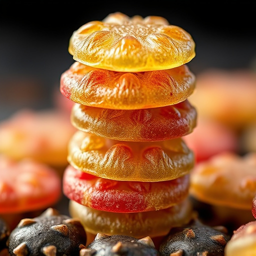 Stacked Magic Mushroom Gummies Macro