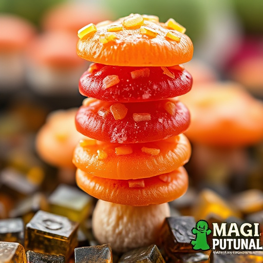 Stacked Magic Mushroom Gummies Macro