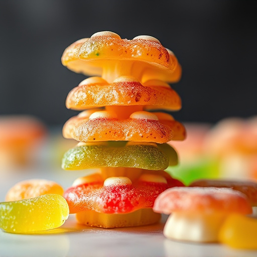 Stacked Magic Mushroom Gummies Macro