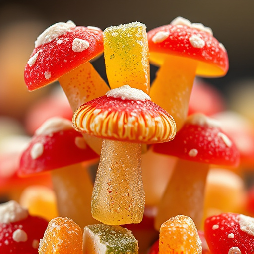 Stacked Magic Mushroom Gummies Macro