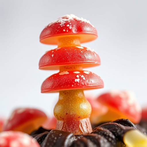 Stacked Magic Mushroom Gummies Macro