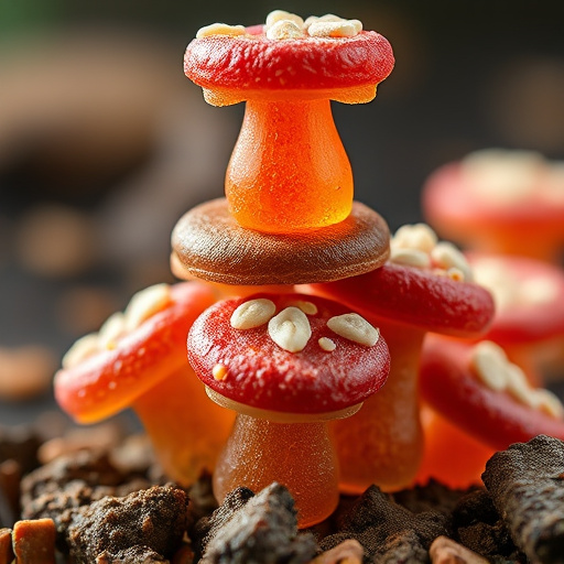 Stacked Magic Mushroom Gummies Macro