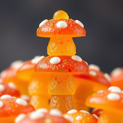 Stacked Magic Mushroom Gummies Macro