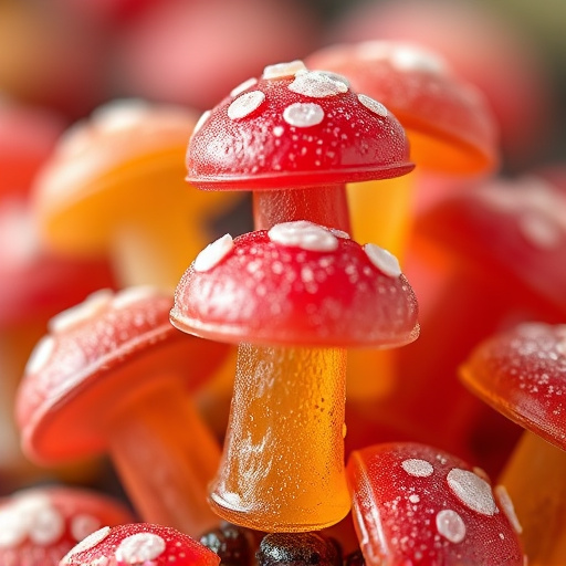 Stacked Magic Mushroom Gummies Macro