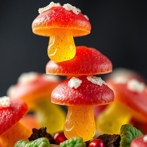 Stacked Magic Mushroom Gummies Macro