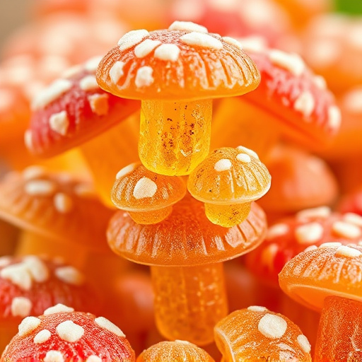 Stacked Magic Mushroom Gummies Macro