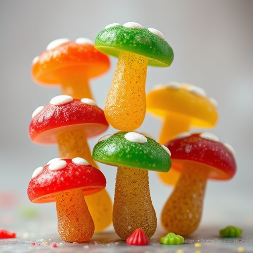 Stacked Magic Mushroom Gummies Macro