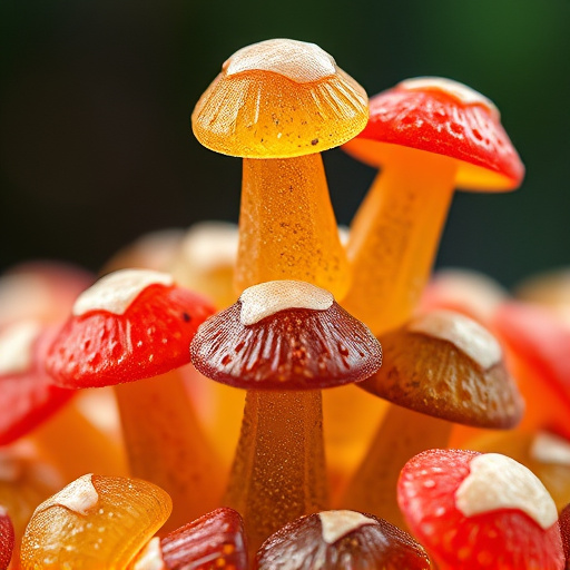 Stacked Magic Mushroom Gummies Macro