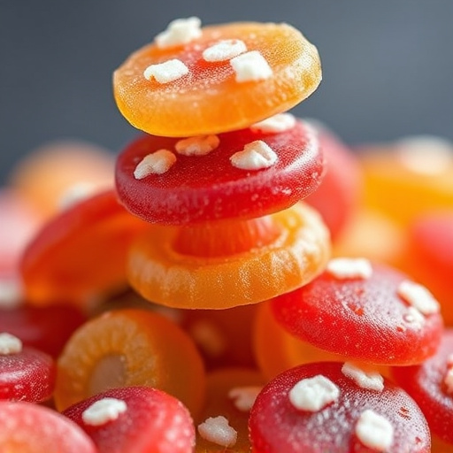 Stacked Magic Mushroom Gummies Macro