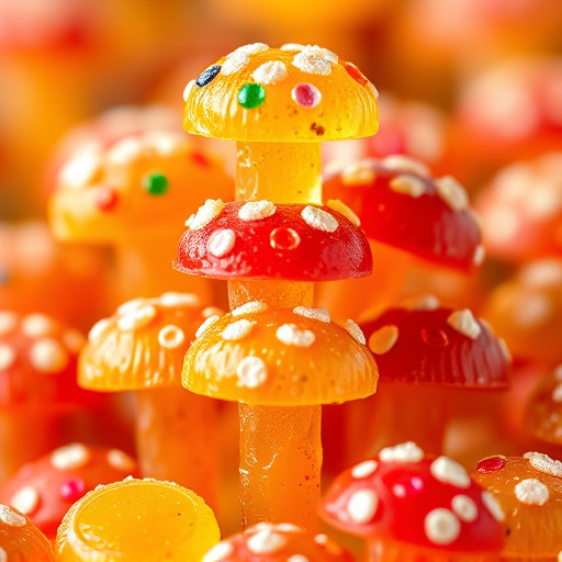 Stacked Magic Mushroom Gummies Macro