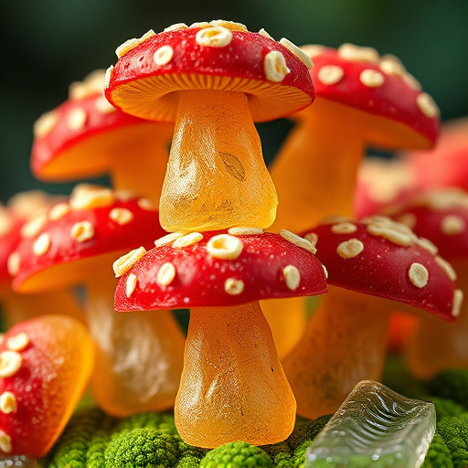 Stacked Magic Mushroom Gummies Macro