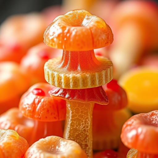 Stacked Magic Mushroom Gummies Macro