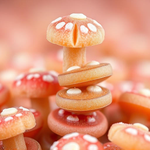 Stacked Magic Mushroom Gummies Macro