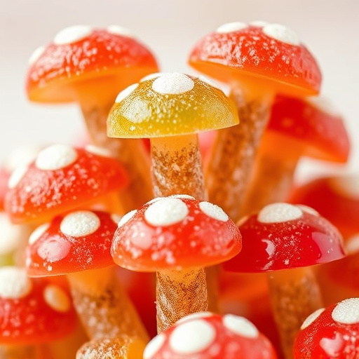 Stacked Magic Mushroom Gummies Macro