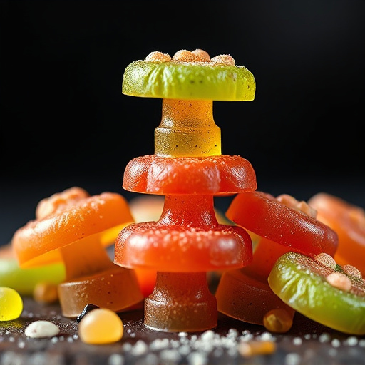 Stacked Magic Mushroom Gummies Macro
