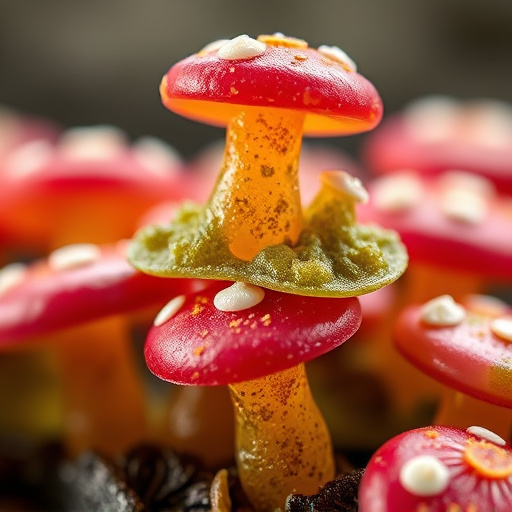 Stacked Magic Mushroom Gummies Macro