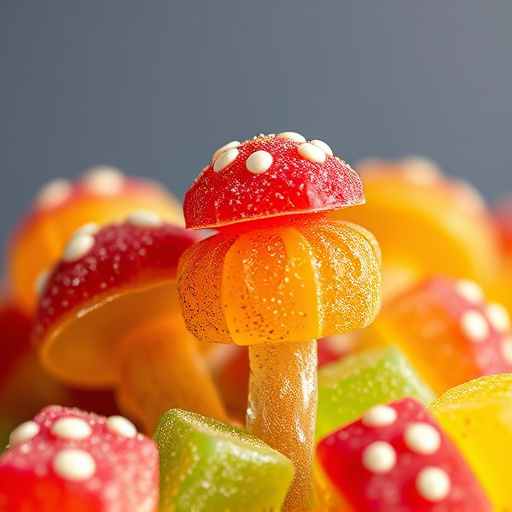 Stacked Magic Mushroom Gummies Macro