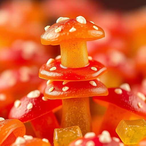 Stacked Magic Mushroom Gummies Macro