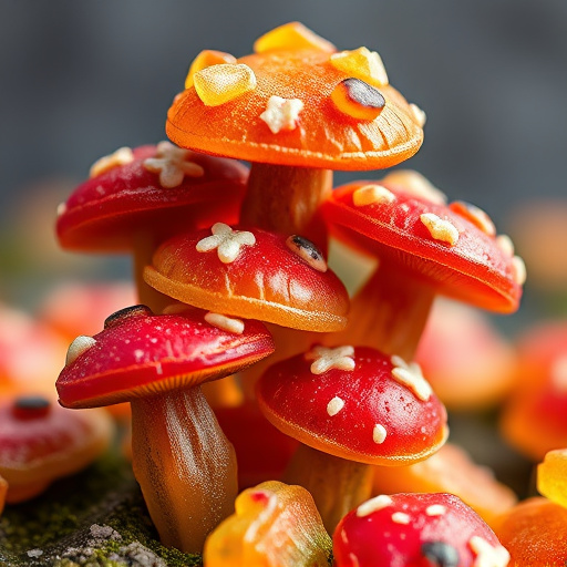 Stacked Magic Mushroom Gummies Macro