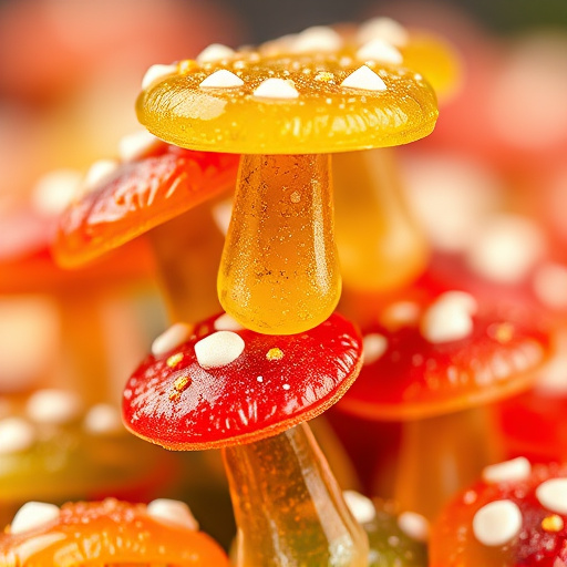 Stacked Magic Mushroom Gummies Macro