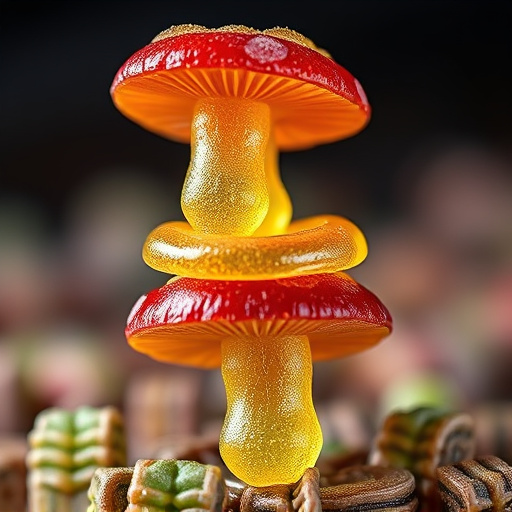 Stacked Magic Mushroom Gummies Macro